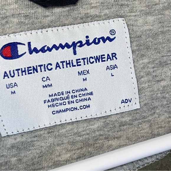 Champion Quarter Zip Pullover Sweatshirt Green - Picture 9 of 14